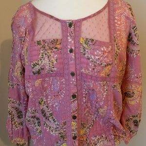 Pink Paisley Blouse